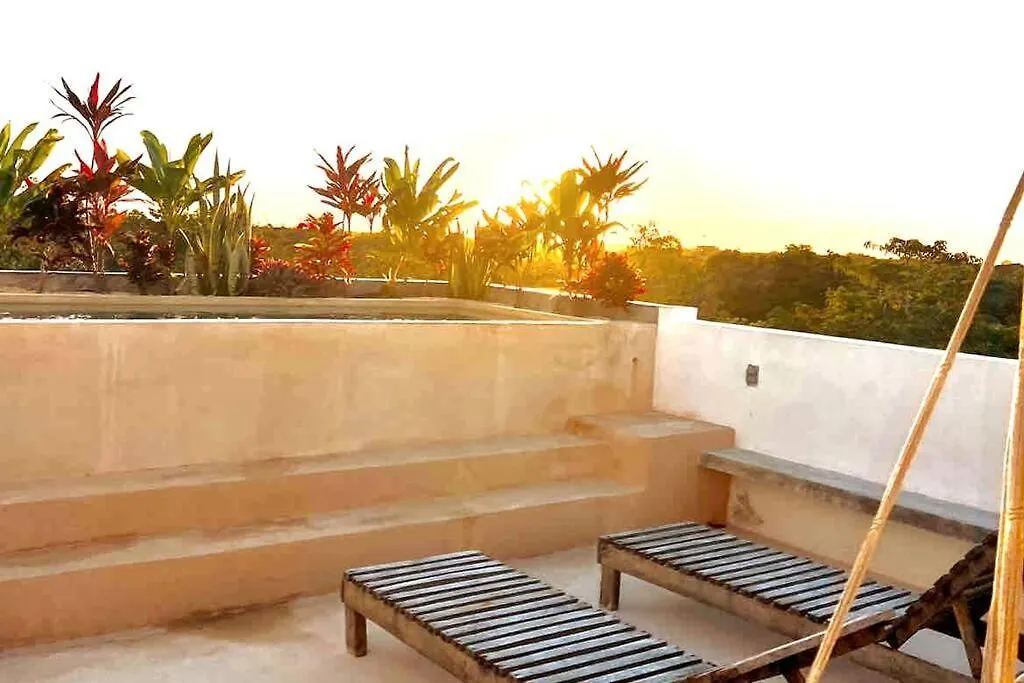 Lush Tulum Rooftop Condo With Ensuite Pool & Wifi 0*,  Messico